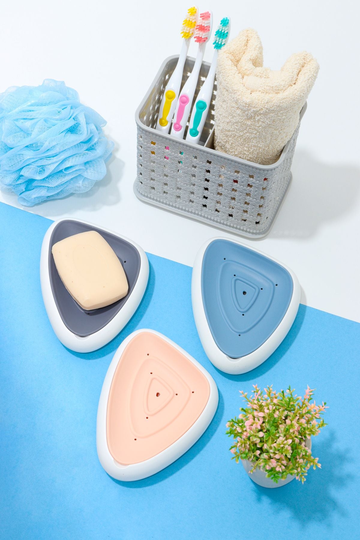 Ribbed Ceramic Soap Dish - view 2